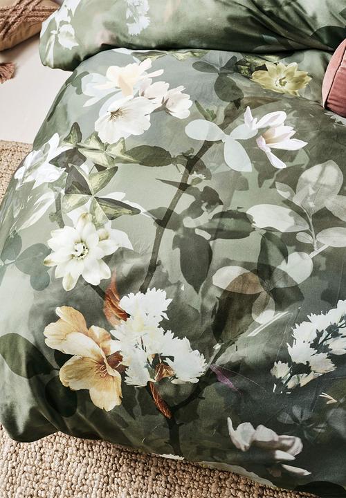 Linen House - Rosalia duvet cover set - jade