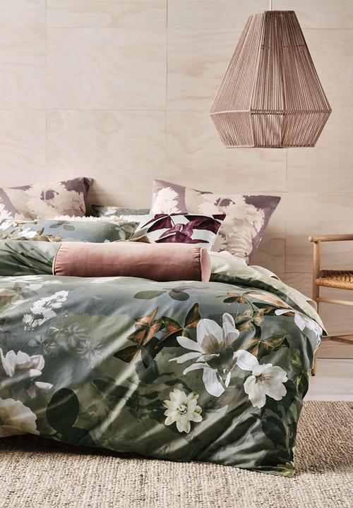 Linen House - Rosalia duvet cover set - jade