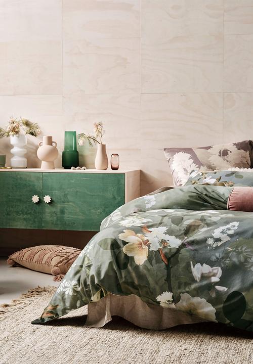 Linen House - Rosalia duvet cover set - jade