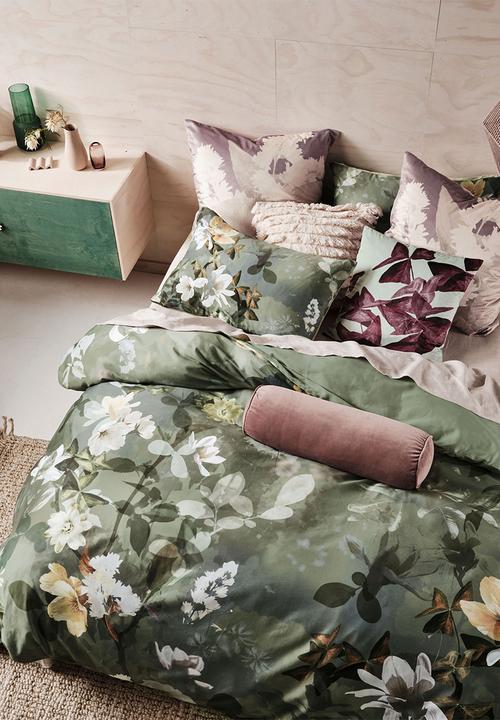 Linen House - Rosalia duvet cover set - jade