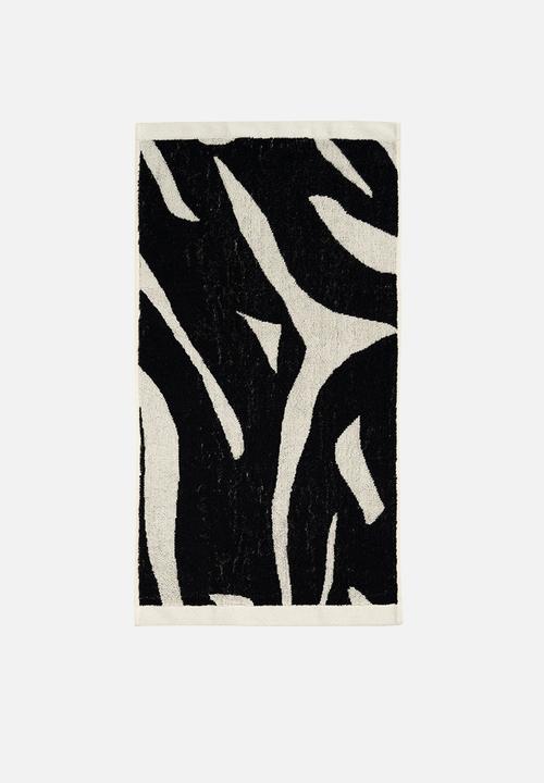 Linen House - Zeppelin towel - black
