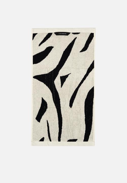 Linen House - Zeppelin towel - black