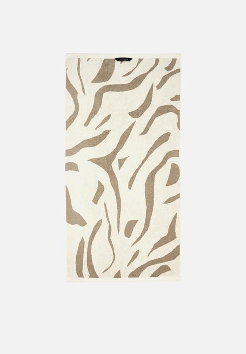 Linen House - Zeppelin towel - pebble