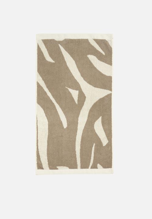 Linen House - Zeppelin towel - pebble