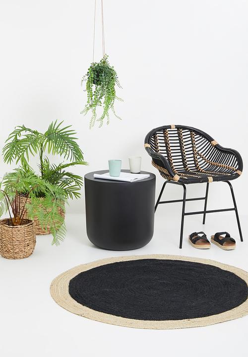 Sixth Floor - Kai outdoor sidetable - black