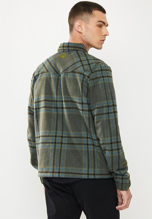 G-STAR - Check overshirt jack - graphite drew check