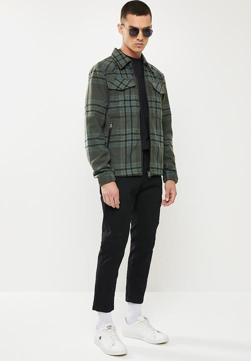 G-STAR - Check overshirt jack - graphite drew check