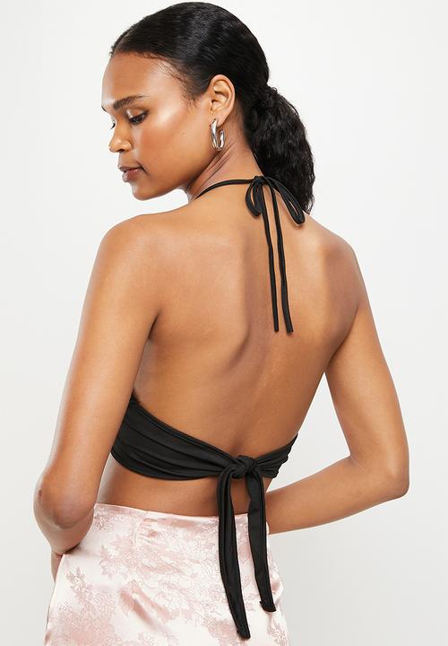 dailyfriday - Ring detail crop top - black