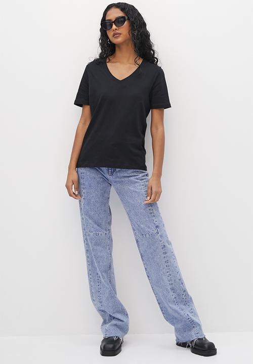 Superbalist - 2 Pack basic v neck - black & white