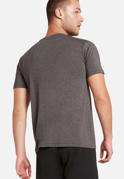 BOODY - Organic bamboo crew neck T-shirt - dark marl