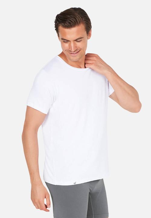 BOODY - Organic bamboo crew neck T-shirt - white
