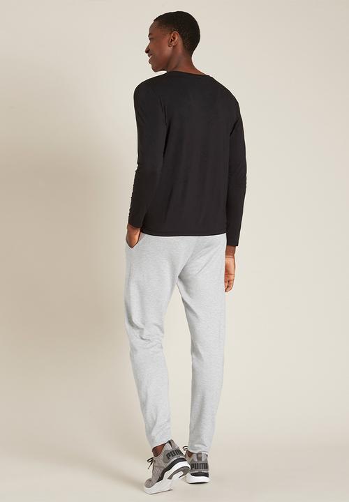 BOODY - Organic bamboo crew long sleeve T-shirt - black