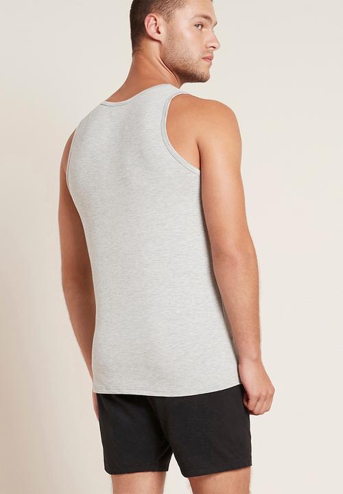 BOODY - Organic bamboo singlet - light marl