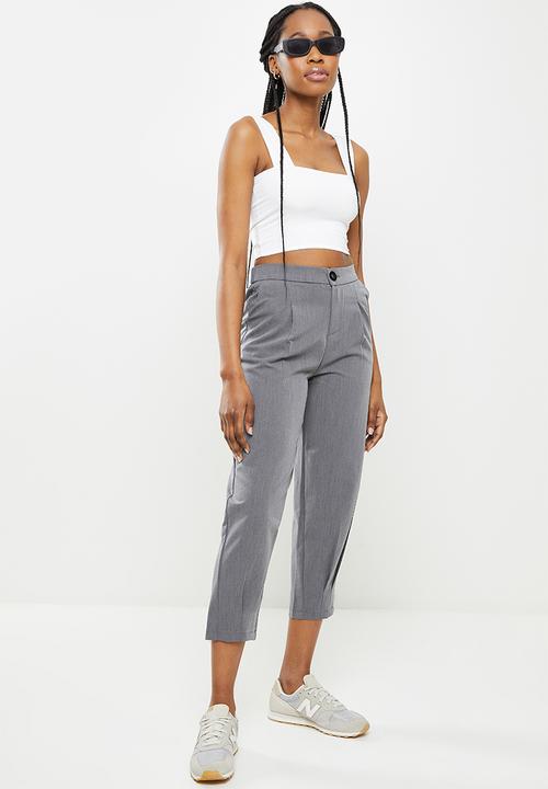 dailyfriday - Square neck crop top - white