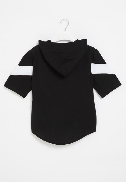 Rebel Republic - Boys oversized hooded top - black