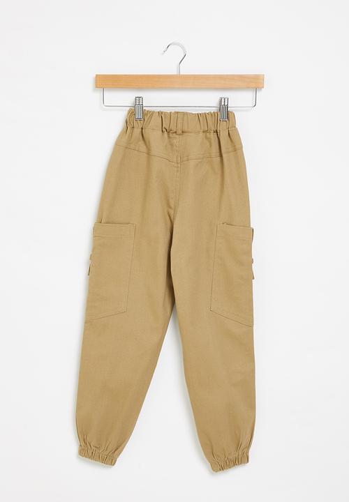 Rebel Republic - Boys cuffed pants - khaki