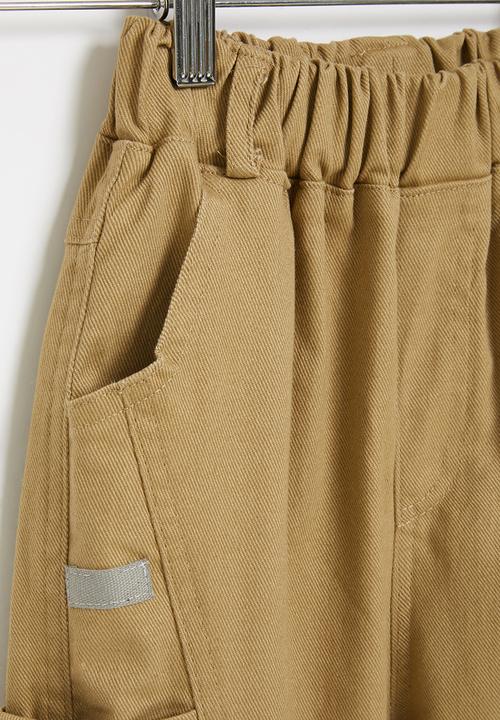 Rebel Republic - Boys cuffed pants - khaki