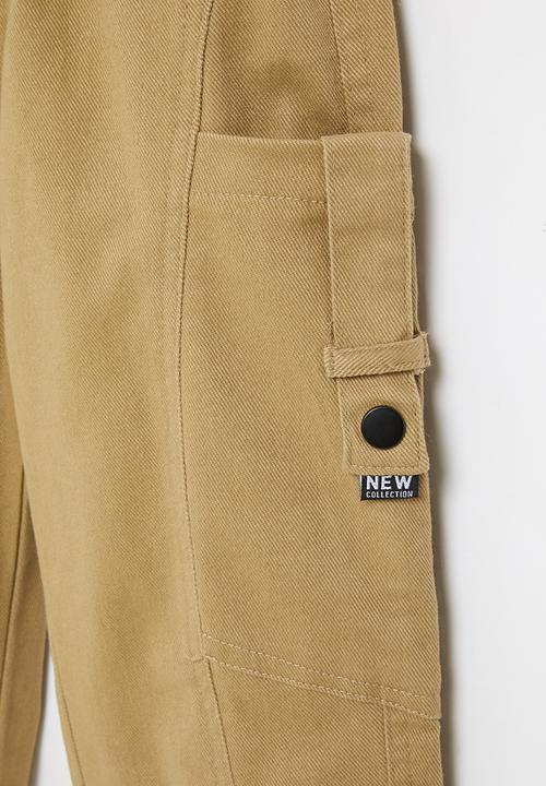 Rebel Republic - Boys cuffed pants - khaki