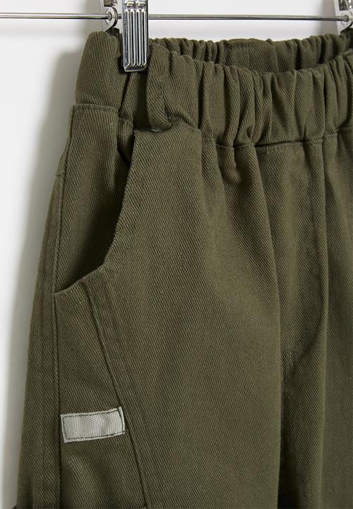 Rebel Republic - Boys cuffed pants - green