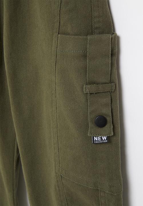 Rebel Republic - Boys cuffed pants - green
