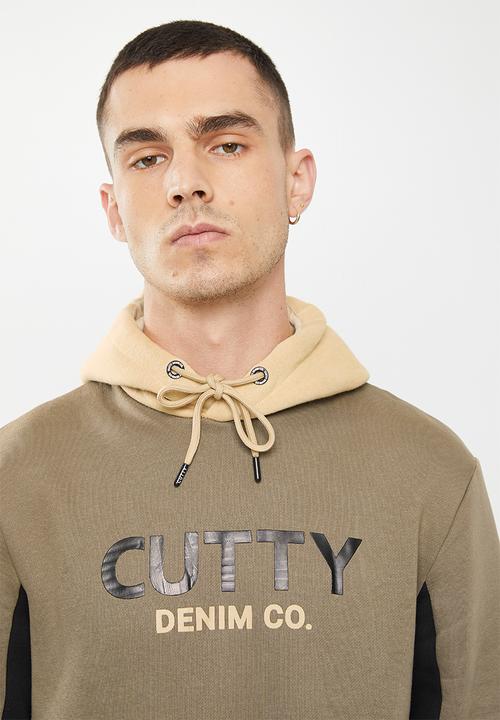 Cutty - Peace regular fit hooded sweater - taupe