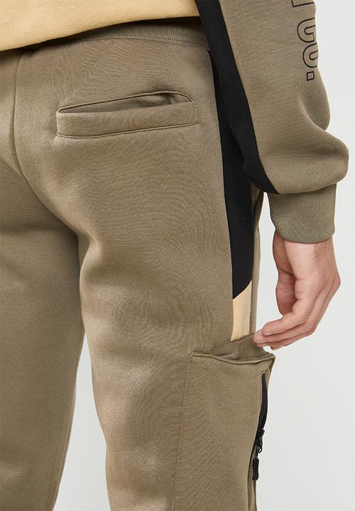 Cutty - Pure regular fit cargo track pants - taupe