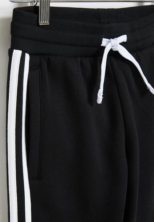 adidas Originals - 3 Stripe pant y - black & white
