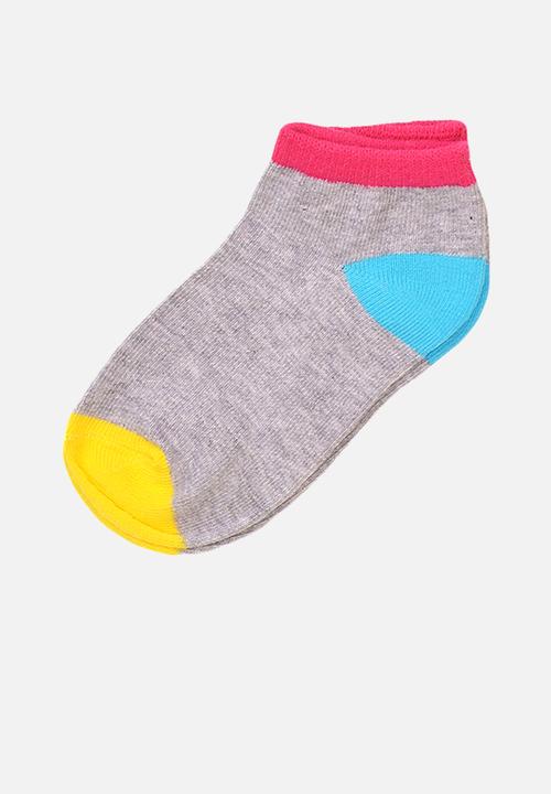 MINOTI - 3-Pack spotty knitted trainer socks - multi