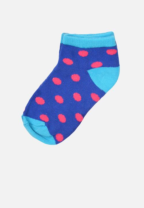MINOTI - 3-Pack spotty knitted trainer socks - multi