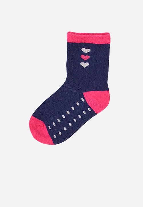MINOTI - 5-Pack hearts knitted socks - multi