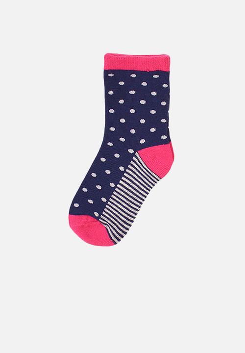 MINOTI - 5-Pack hearts knitted socks - multi