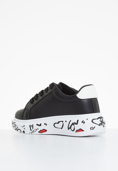 UrbanArt - Hype 6 wax sneaker - black
