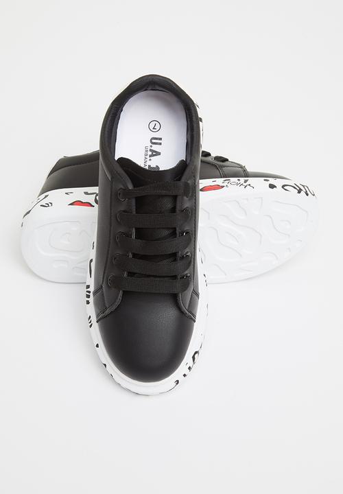 UrbanArt - Hype 6 wax sneaker - black