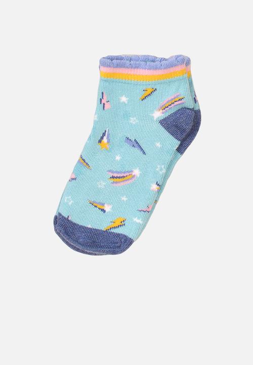 MINOTI - 5-Pack stars knitted trainer socks - multi