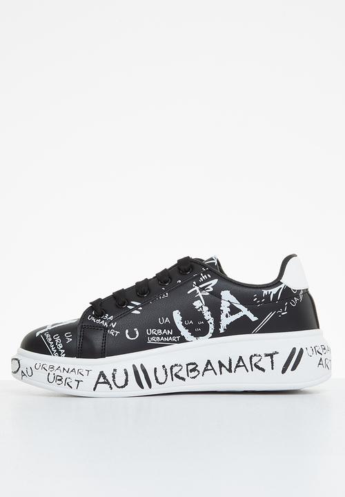 UrbanArt - Hype 5 wax sneaker - black