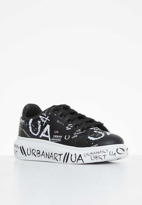UrbanArt - Hype 5 wax sneaker - black