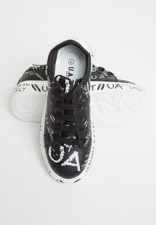 UrbanArt - Hype 5 wax sneaker - black