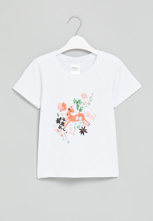 Pop Candy - Printed tee - white