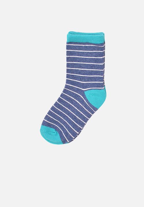 MINOTI - 5-Pack smile stripe knitted socks - multi