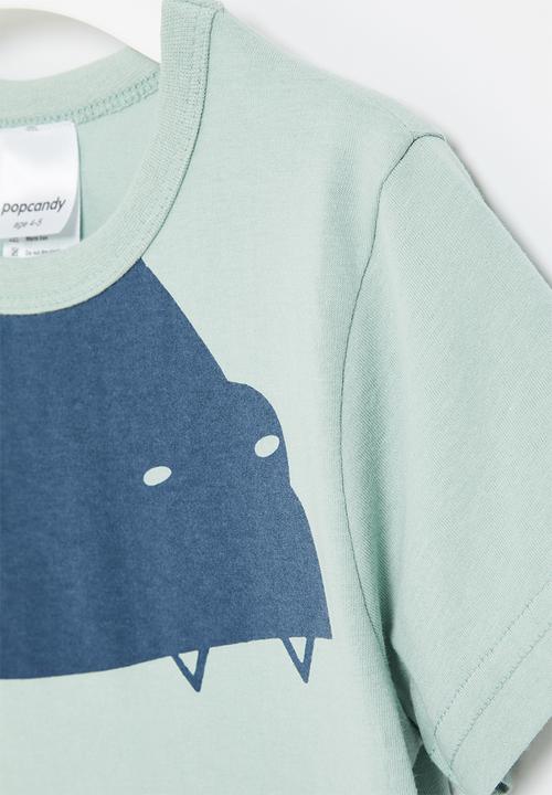 Pop Candy - Boys dino tee - blue
