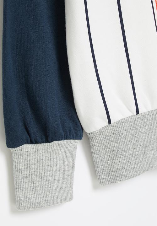 Pop Candy - Brooklyn sweatshirt - navy & white