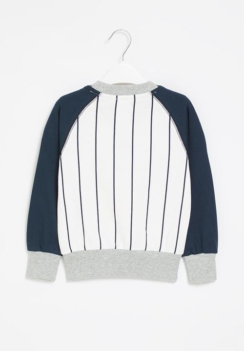 Pop Candy - Brooklyn sweatshirt - navy & white