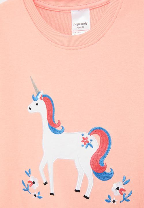 Pop Candy - Girls unicorn sweatshirt - pink