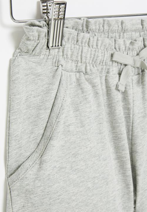 Pop Candy - Girls elasticated waist shorts - grey