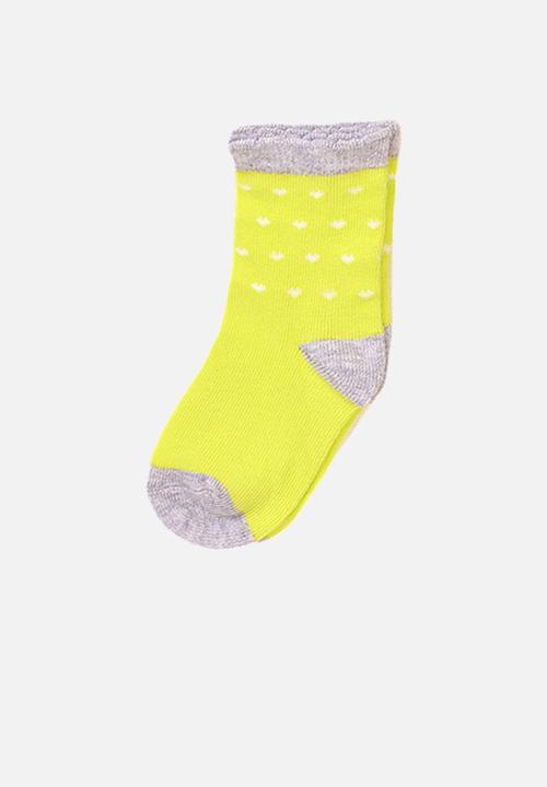 MINOTI - 3-pack hearts knitted socks - multi