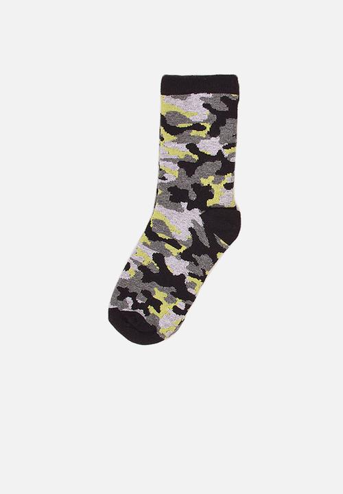 MINOTI - Teen boys 3-pack active camo knitted socks - multi
