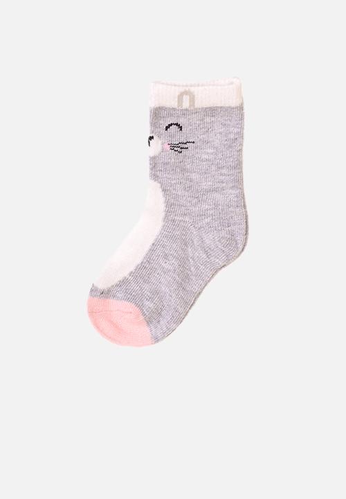 MINOTI - 3-pack bunny knitted socks - multi