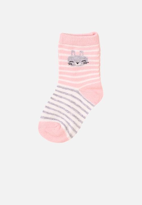MINOTI - 3-pack bunny knitted socks - multi