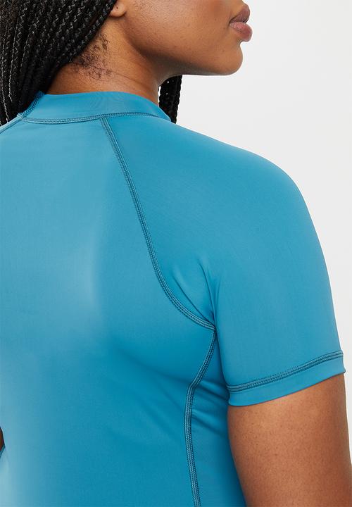 Lizzy - Plus lillee short sleeve rashie - lyons blue