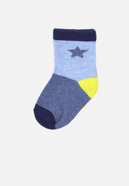 MINOTI - 3-pack camo stripe knitted socks - multi